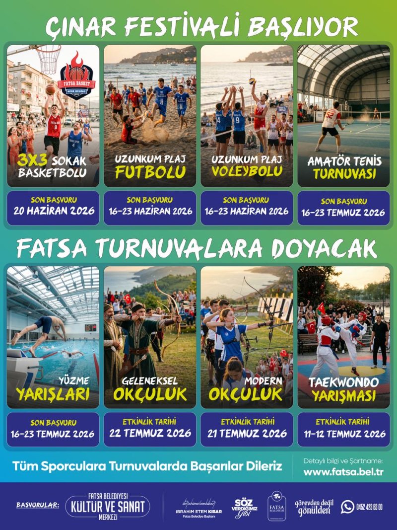 Geleneksel 12. Çınar Festivali Spor Turnuvaları