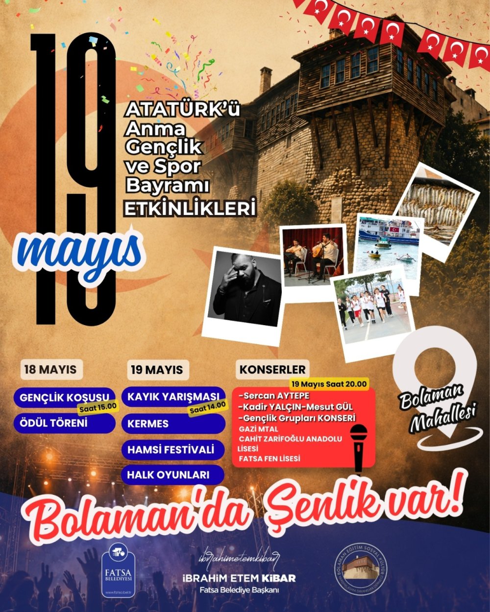 BOLAMAN’DA 19 MAYIS COŞKUSU YAŞANACAK