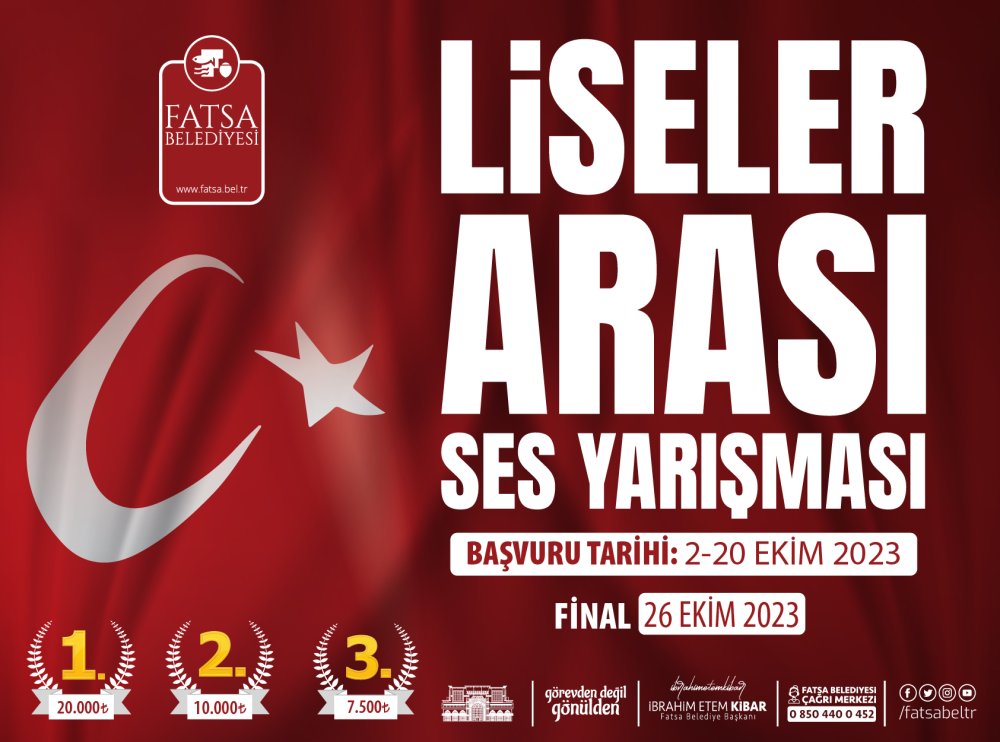 CUMHURİYETİN 100. YILINDA SES GETİRECEK YARIŞMA