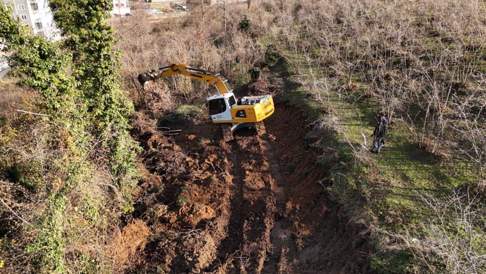 DOLUNAY MAHALLESİ’NDE YENİ YOL AÇMA ÇALIŞMASI
