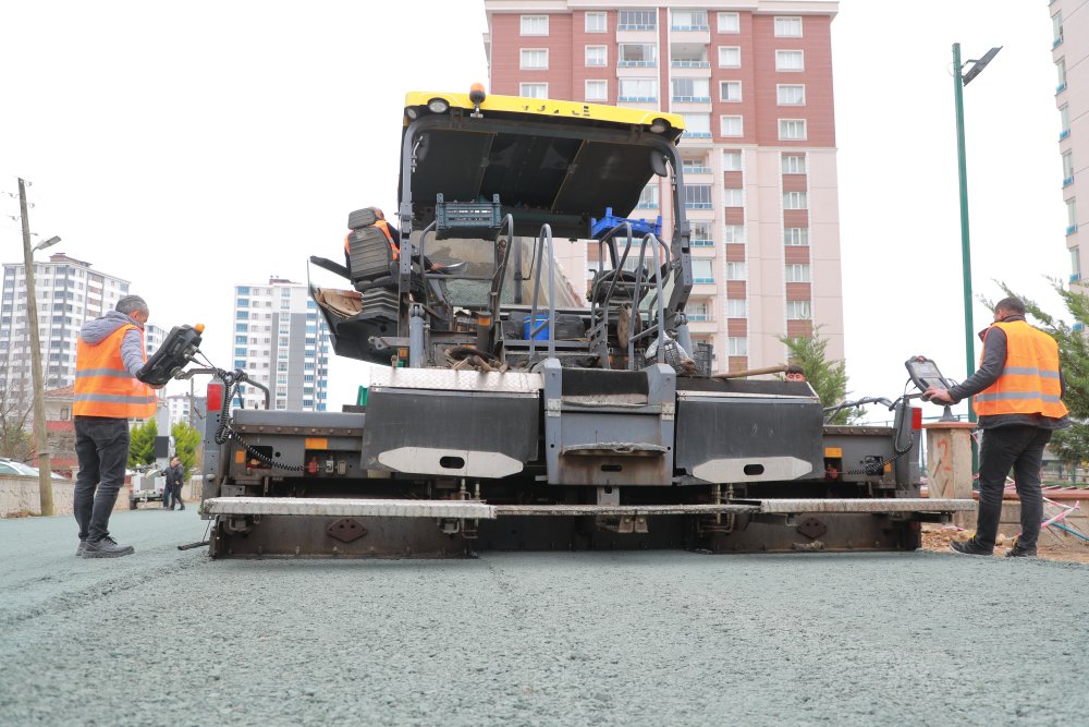 DOLUNAY MAHALLESİNDE PMT SERİM ÇALIŞMALARI TAMAMLANMAK ÜZERE