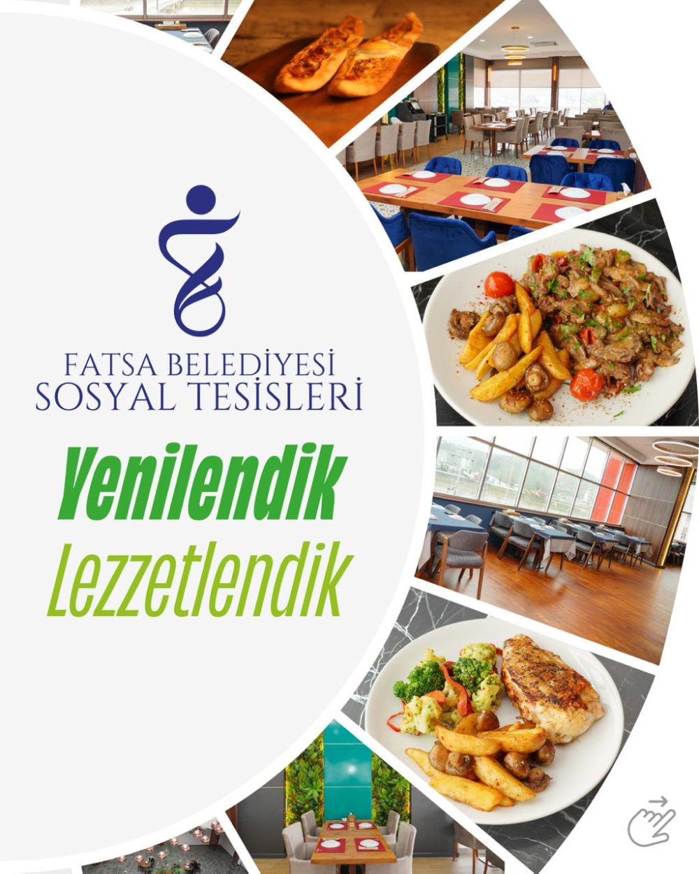 FATSA BELEDİYESİ SOSYAL TESİSİ YENİLENEN YÜZÜYLE HİZMETE DEVAM EDİYOR