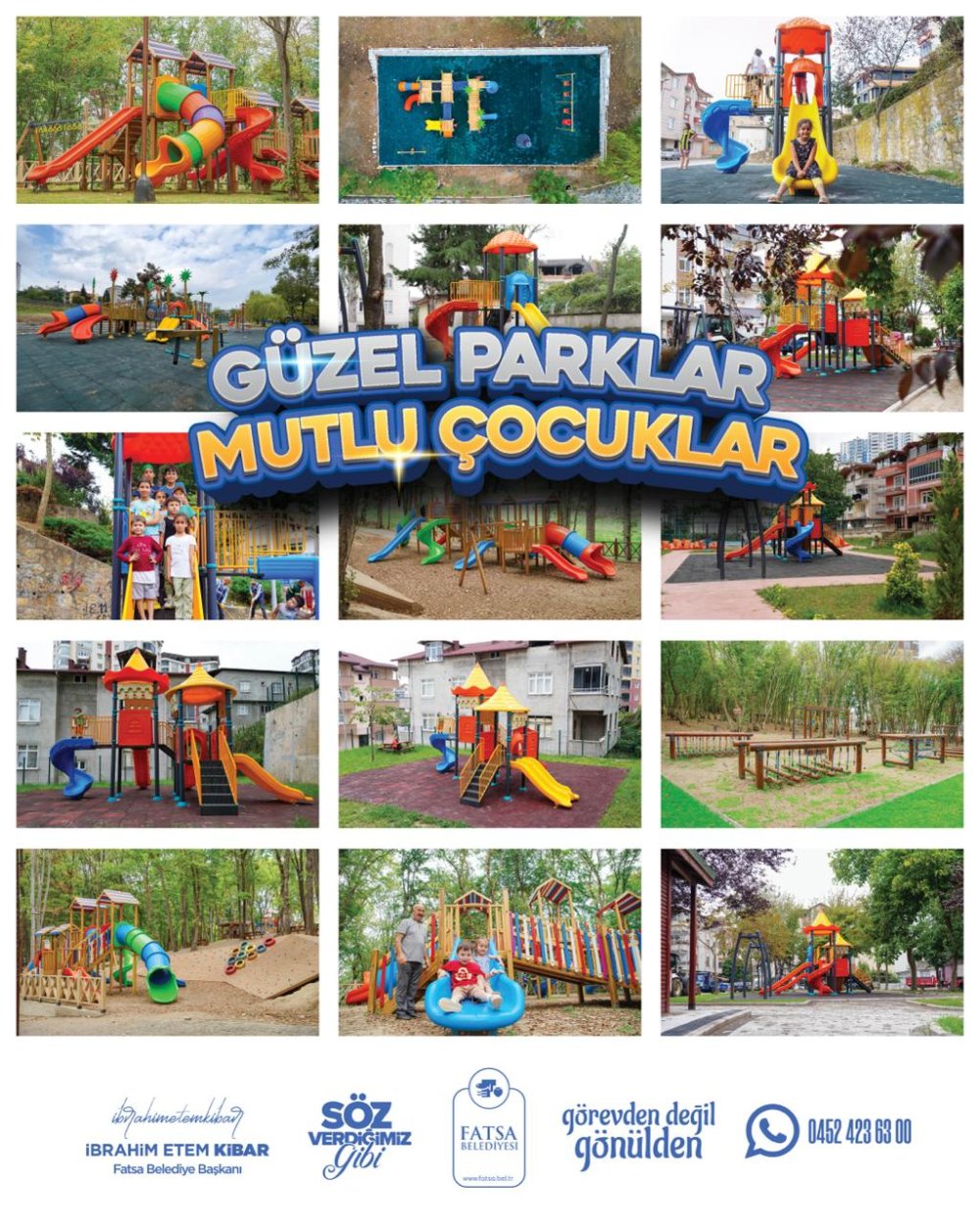 FATSA’DA ÇOCUKLAR İÇİN GÜVENLİ VE MODERN PARK YATIRIMLARI DEVAM EDİYOR