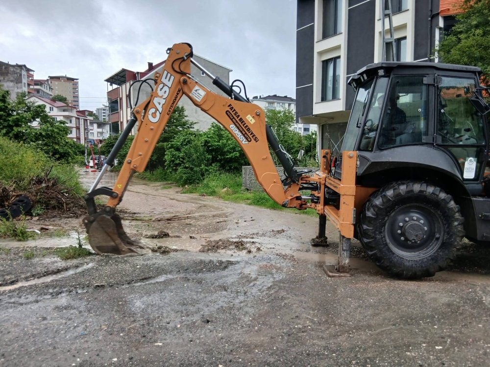 FATSA’DA SAĞANAK SONRASI HIZLI MÜDAHALE