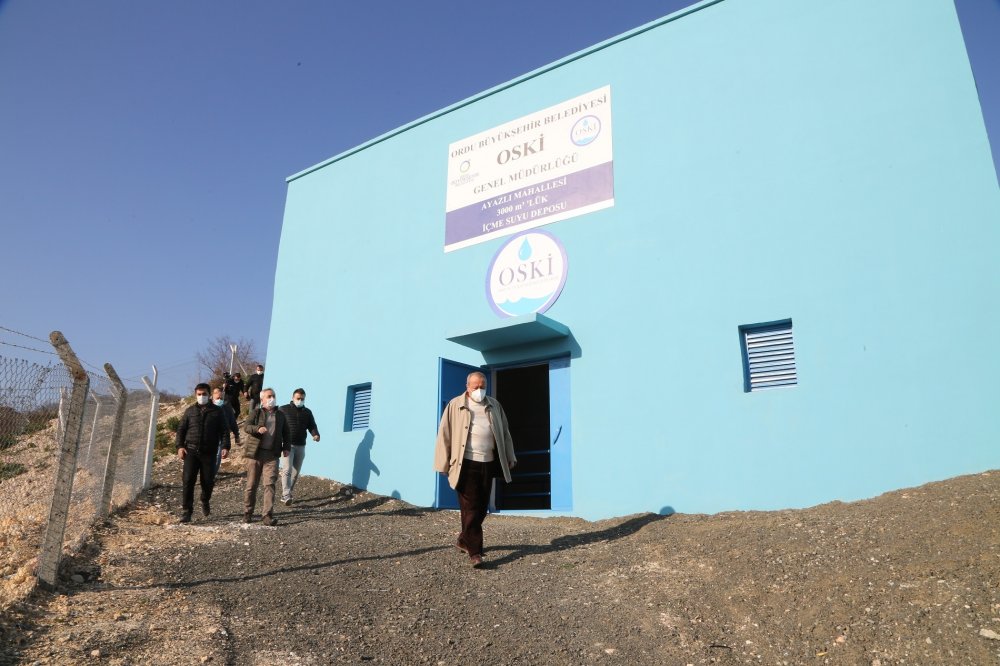 Fatsa’yı Rahatlatacak Olan 3 Bin Metreküplük Depo Ve İçme Suyu Terfi Merkezi Hizmete Girdi